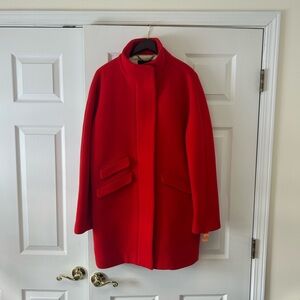 J. Crew Vibrant Red Women's Cape Coat